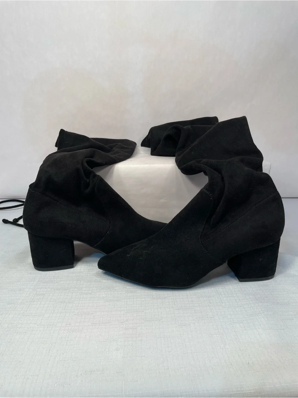 a new day Black Over-the-Knee Block Heel Boots